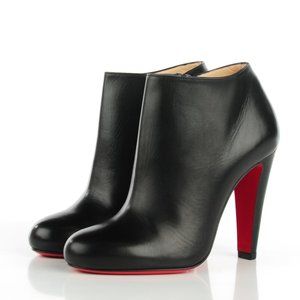 CHRISTIAN LOUBOUTIN Nappa Vicky 120 Ankle Booties Black